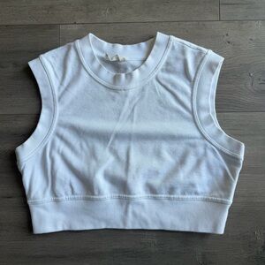 Daily Practice by Anthropologie Cropped muscle tank - size small - white